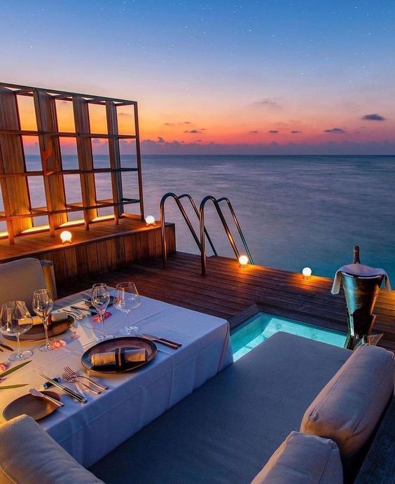 Maldives beachside